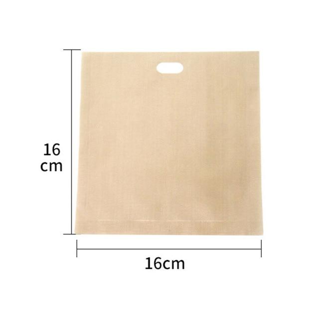 2pcs Made Easy Reusable Non-stick Baked Toast Bread Bags for Grilled Cheese Sandwiches Toaster Bags Baking Accessories