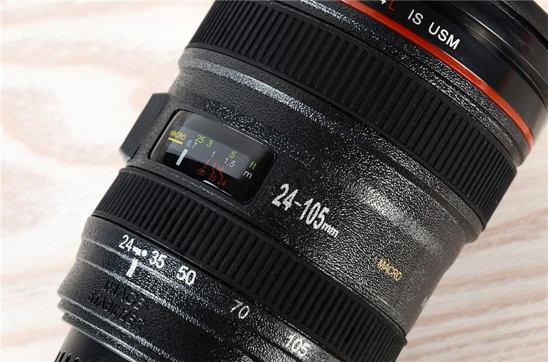 2019 New Coffee Lens Emulation Camera Mug Beer Mug Wine With Lid Black Plastic Cup Caniam Logo Mugs Cafe 400ml - juju on test