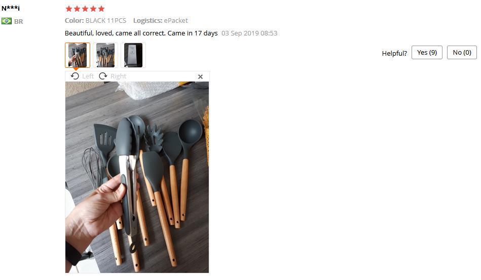 9/10/12PCS Silicone Cooking Utensils Set Non-stick Spatula Shovel Wooden Handle Cooking Tools Set With Storage Box Kitchen Tools